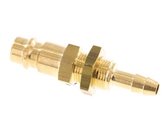 Latón DN 7.2 (Euro) Enchufe de anclaje de aire 6 mm Mampara de pilar de manguera