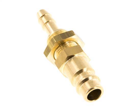 Latón DN 7.2 (Euro) Enchufe de anclaje de aire 6 mm Mampara de pilar de manguera