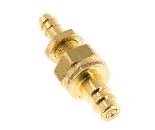 Latón DN 7,2 (Euro) Acoplamiento de aire Tapón de 8 mm Columna de manguera Mampara de cierre doble