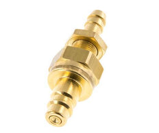Latón DN 7,2 (Euro) Acoplamiento de aire Tapón de 8 mm Columna de manguera Mampara de cierre doble