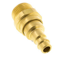 Acoplamiento de aire de latón DN 7.2 (Euro) Enchufe G 1/2 pulgadas macho con válvula de retención