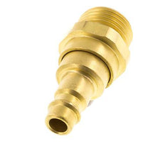Acoplamiento de aire de latón DN 7.2 (Euro) Enchufe G 1/2 pulgadas macho con válvula de retención
