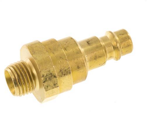 Acoplamiento de aire de latón DN 7.2 (Euro) Enchufe G 1/4 pulgadas macho con válvula de retención