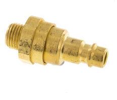 Acoplamiento de aire de latón DN 7.2 (Euro) Enchufe G 1/4 pulgadas macho con válvula de retención