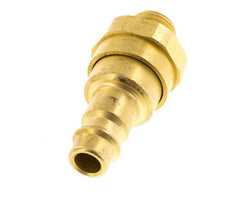 Acoplamiento de aire de latón DN 7.2 (Euro) Enchufe G 1/4 pulgadas macho con válvula de retención
