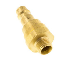 Acoplamiento de aire de latón DN 7.2 (Euro) Enchufe G 1/4 pulgadas macho con válvula de retención