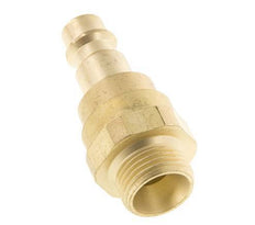 Acoplamiento de aire de latón DN 7.2 (Euro) Enchufe G 3/8 pulgadas macho con válvula de retención