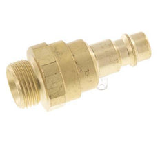Acoplamiento de aire de latón DN 7.2 (Euro) Enchufe G 3/8 pulgadas macho con válvula de retención
