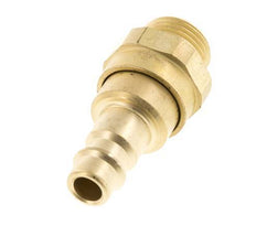 Acoplamiento de aire de latón DN 7.2 (Euro) Enchufe G 3/8 pulgadas macho con válvula de retención
