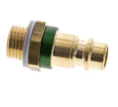 Acoplamiento de aire de latón DN 7.2 (Euro) codificado en verde Enchufe G 1/4 pulgada macho