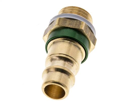 Acoplamiento de aire de latón DN 7.2 (Euro) codificado en verde Enchufe G 1/4 pulgada macho