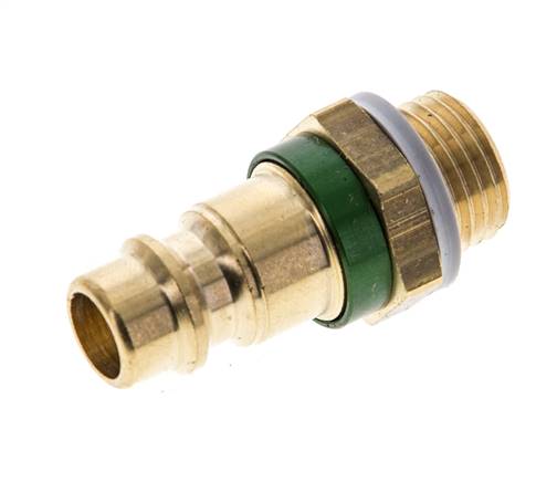 Acoplamiento de aire de latón DN 7.2 (Euro) codificado en verde Enchufe G 1/4 pulgada macho
