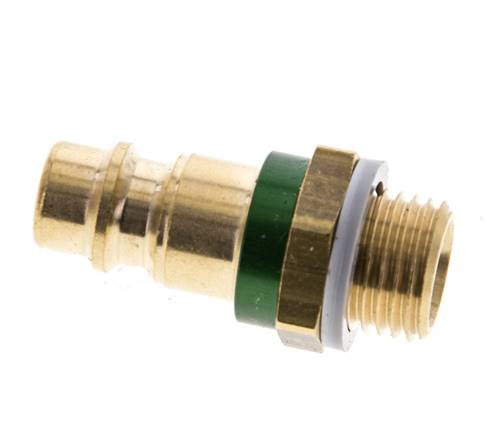 Acoplamiento de aire de latón DN 7.2 (Euro) codificado en verde Enchufe G 1/4 pulgada macho