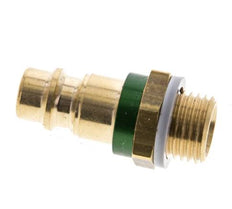 Acoplamiento de aire de latón DN 7.2 (Euro) codificado en verde Enchufe G 1/4 pulgada macho
