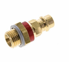 Acoplamiento de aire de latón DN 7.2 (Euro) con código rojo Enchufe G 1/4 pulgada macho