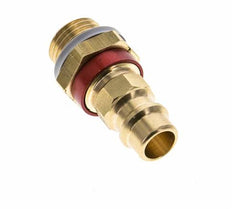 Acoplamiento de aire de latón DN 7.2 (Euro) con código rojo Enchufe G 1/4 pulgada macho