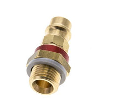Acoplamiento de aire de latón DN 7.2 (Euro) con código rojo Enchufe G 1/4 pulgada macho