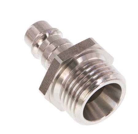 Acero inoxidable DN 7.2 (Euro) Acoplamiento de aire Enchufe G 1/2 pulgadas Macho