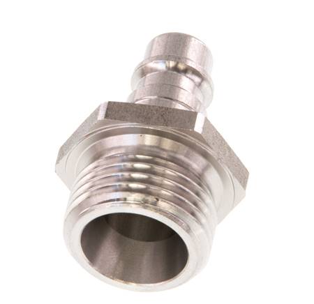 Acero inoxidable DN 7.2 (Euro) Acoplamiento de aire Enchufe G 1/2 pulgadas Macho