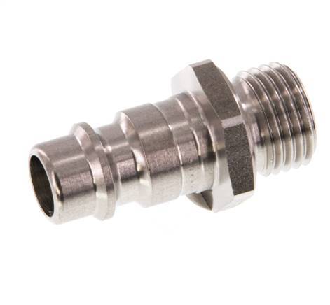 Acero inoxidable DN 7.2 (Euro) Acoplamiento de aire Enchufe G 1/4 pulgadas Macho