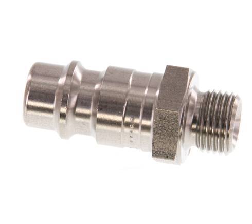Acero inoxidable DN 7.2 (Euro) Acoplamiento de aire Enchufe G 1/8 pulgadas Macho