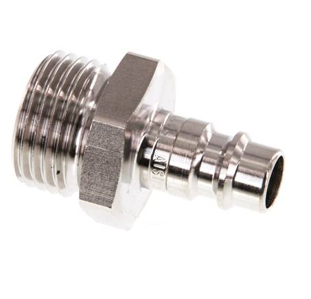 Acero inoxidable 316L DN 7.2 (Euro) Acoplamiento de aire Enchufe G 1/2 pulgadas Macho