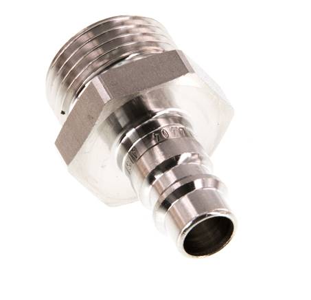 Acero inoxidable 316L DN 7.2 (Euro) Acoplamiento de aire Enchufe G 1/2 pulgadas Macho