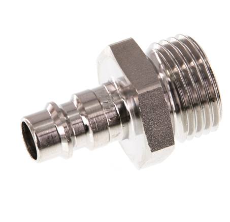 Acero inoxidable 316L DN 7.2 (Euro) Acoplamiento de aire Enchufe G 1/2 pulgadas Macho