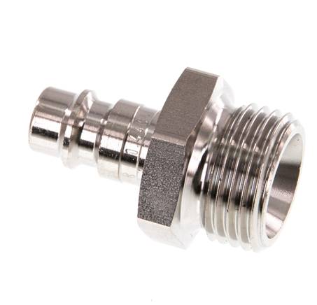 Acero inoxidable 316L DN 7.2 (Euro) Acoplamiento de aire Enchufe G 1/2 pulgadas Macho
