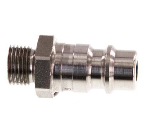 Acero inoxidable 316L DN 7.2 (Euro) Acoplamiento de aire Enchufe G 1/8 pulgadas Macho