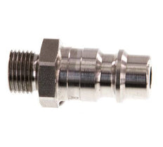 Acero inoxidable 316L DN 7.2 (Euro) Acoplamiento de aire Enchufe G 1/8 pulgadas Macho