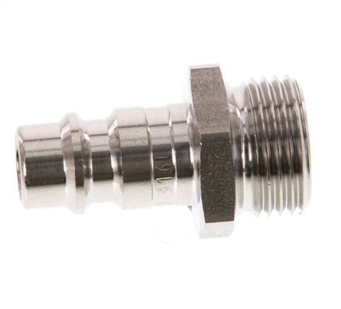 Acero inoxidable 316L DN 7,2 (Euro) Acoplamiento de aire Enchufe G 3/8 pulgadas Macho