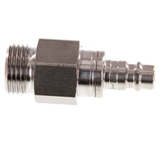 Acero inoxidable 316L DN 7.2 (Euro) Enchufe de acoplamiento de aire G 1/2 pulgadas macho de doble cierre