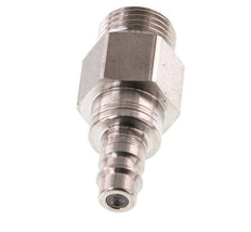 Acero inoxidable 316L DN 7.2 (Euro) Enchufe de acoplamiento de aire G 1/2 pulgadas macho de doble cierre