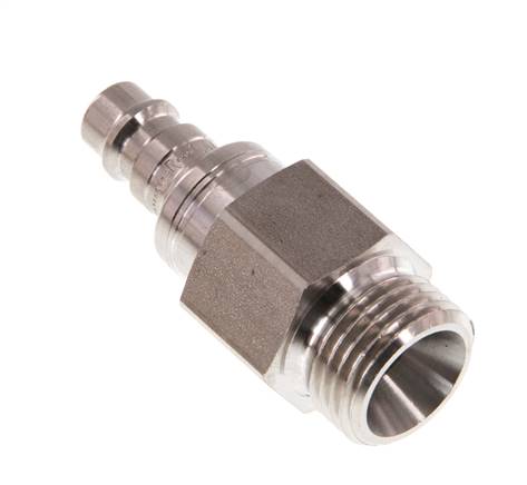 Acero inoxidable 316L DN 7.2 (Euro) Enchufe de acoplamiento de aire G 1/2 pulgadas macho de doble cierre