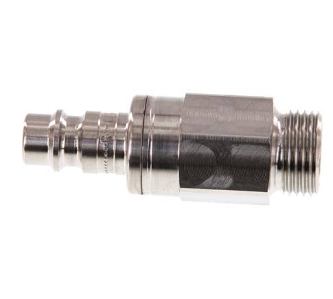 Acero inoxidable 316L DN 7.2 (Euro) Enchufe de acoplamiento de aire G 3/8 pulgadas macho de doble cierre