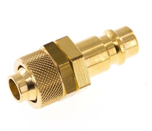 Tapón de acoplamiento de aire de latón DN 7,2 (Euro) Tuerca de unión de 9x12 mm