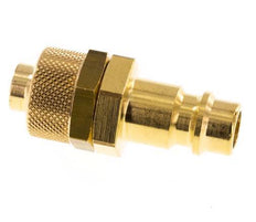 Tapón de acoplamiento de aire de latón DN 7,2 (Euro) Tuerca de unión de 9x12 mm