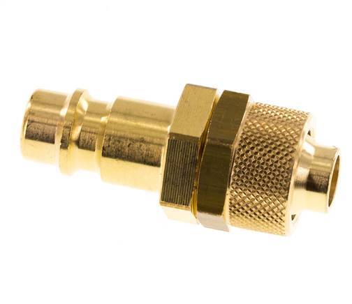 Tapón de acoplamiento de aire de latón DN 7,2 (Euro) Tuerca de unión de 9x12 mm