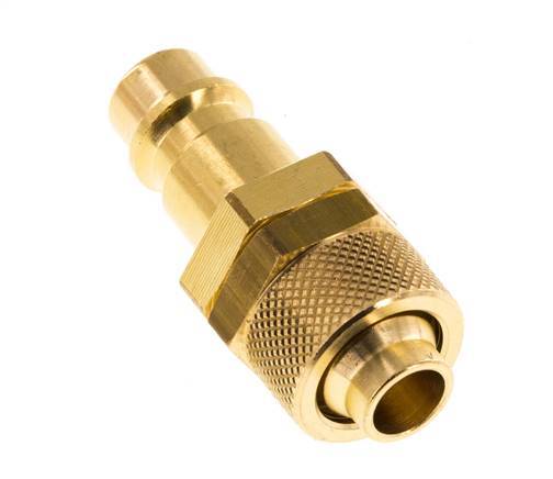 Tapón de acoplamiento de aire de latón DN 7,2 (Euro) Tuerca de unión de 9x12 mm