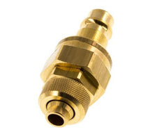 Latón DN 7.2 (Euro) Acoplamiento de aire Enchufe Tuerca de unión 8x10 mm Doble cierre