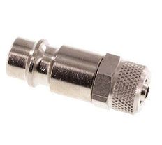 Nickel-plated Brass DN 7.2 (Euro) Air Coupling Plug 4x6 mm Union Nut [2 Pieces]