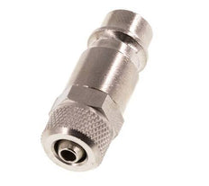 Nickel-plated Brass DN 7.2 (Euro) Air Coupling Plug 4x6 mm Union Nut [2 Pieces]
