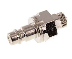 Latón niquelado DN 7,2 (Euro) Enchufe de acoplamiento de aire Tuerca de unión de 4x6 mm Cierre doble