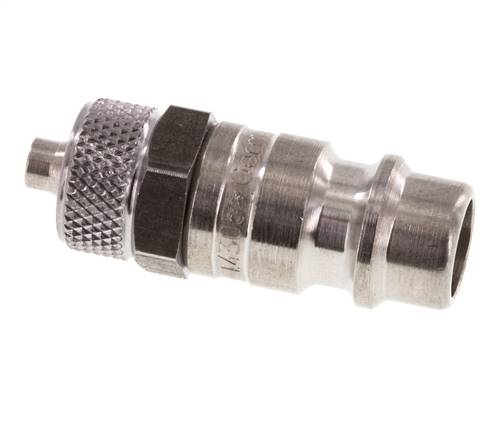 Acero inoxidable DN 7.2 (Euro) Tapón de acoplamiento de aire Tuerca de unión de 4x6 mm
