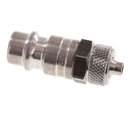 Acero inoxidable DN 7.2 (Euro) Tapón de acoplamiento de aire Tuerca de unión de 4x6 mm