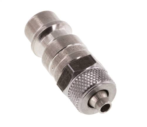 Acero inoxidable DN 7.2 (Euro) Tapón de acoplamiento de aire Tuerca de unión de 4x6 mm