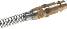 Acero endurecido DN 7,2 (Euro) Enchufe de acoplamiento de aire Tuerca de unión 8x10 mm Bend-Protect Giratorio