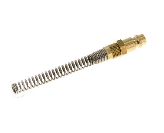 Latón DN 7.2 (Euro) Tapón de acoplamiento de aire 4x6 mm Tuerca de unión Bend-Protect