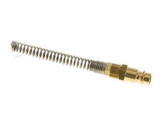 Latón DN 7.2 (Euro) Tapón de acoplamiento de aire 4x6 mm Tuerca de unión Bend-Protect